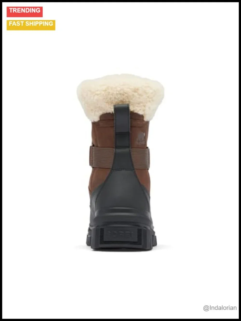 Womens Waterproof Snow Boots 200g Insulation Leather Mid-Calf Lace-Up Winter